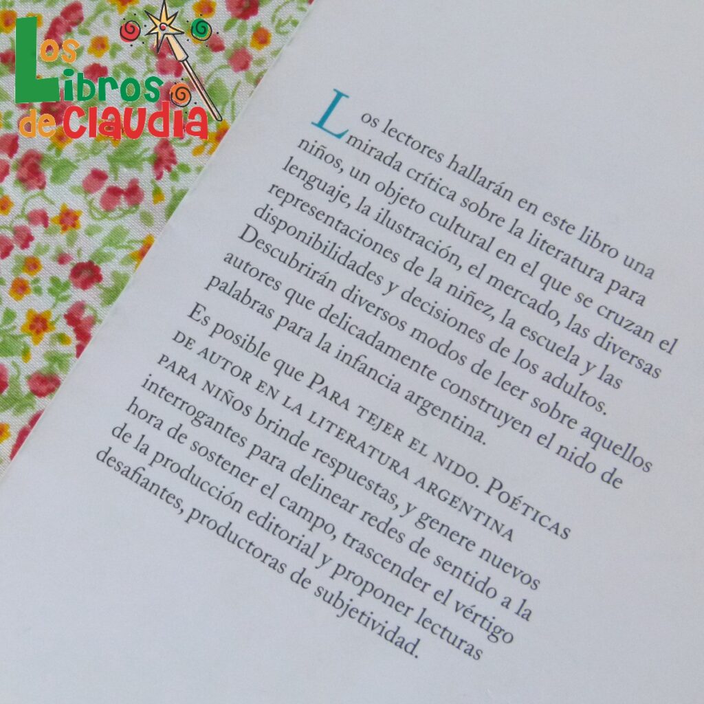 Para tejer el nido | Los Libros de Claudia