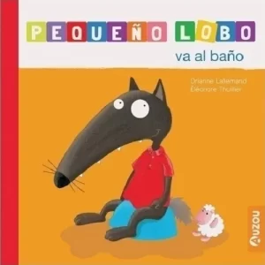 Pequeño lobo va al baño